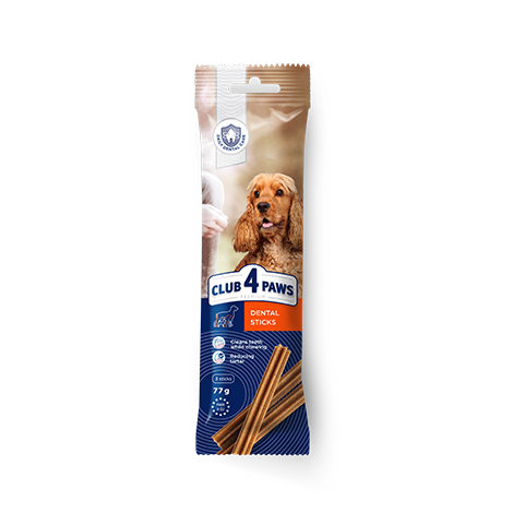 CLUB 4 PAWS PREMIUM – STICKS DENTÁRIOS. ALIMENTO COMPLEMENTAR PARA CÃES ADULTOS