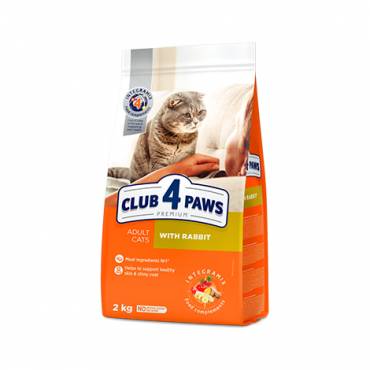 CLUB 4 PAWS PREMIUM – COELHO. RAÇÃO SECA PARA GATOS ADULTOS