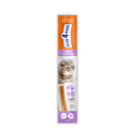 CLUB 4 PAWS PREMIUM STICKS DE CARNE PERU. COM ALTO TEOR DE CORDEIRO. ALIMENTO COMPLEMENTAR PARA GATOS