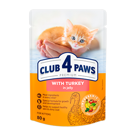 CLUB 4 PAWS PREMIUM FOR KITTENS “JELLY” - PERU. ALIMENTO HÚMIDO PARA GATINHOS