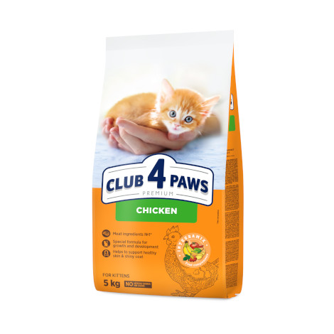 CLUB 4 PAWS PREMIUM FOR KITTENS – GALINHA. RAÇÃO SECA PARA GATINHOS