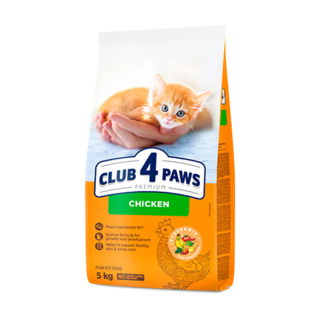 CLUB 4 PAWS PREMIUM FOR KITTENS – GALINHA. RAÇÃO SECA PARA GATINHOS
