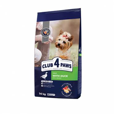 CLUB 4 PAWS PREMIUM PARA RAÇAS PEQUENAS “PATO”. RAÇÃO SECA COMPLETA PARA CÃES ADULTOS