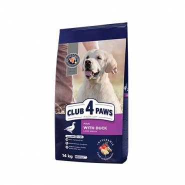 CLUB 4 PAWS PREMIUM PARA RAÇAS GRANDES “PATO”. RAÇÃO SECA COMPLETA PARA CÃES