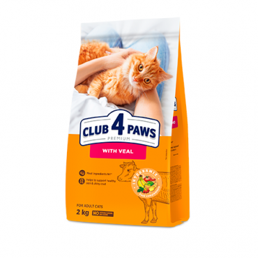 CLUB 4 PAWS PREMIUM – COELHO. RAÇÃO SECA PARA GATOS ADULTOS