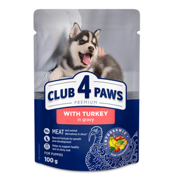CLUB 4 PAWS PREMIUM FOR PUPPIES “GRAVY” – PERU. ALIMENTO HÚMIDO PARA CACHORROS