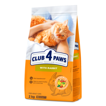 CLUB 4 PAWS PREMIUM – COELHO. RAÇÃO SECA PARA GATOS ADULTOS