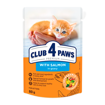 CLUB 4 PAWS PREMIUM FOR KITTENS “GRAVY” - GALINHA. ALIMENTO HÚMIDO PARA GATINHOS