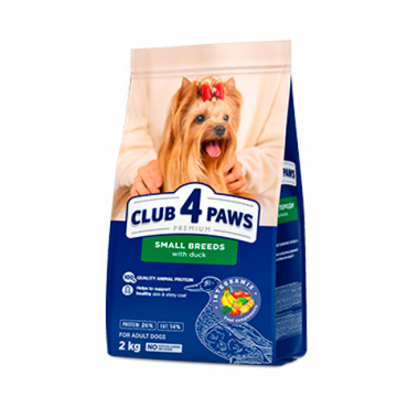 CLUB 4 PAWS PREMIUM PARA RAÇAS PEQUENAS “PATO”. RAÇÃO SECA COMPLETA PARA CÃES ADULTOS