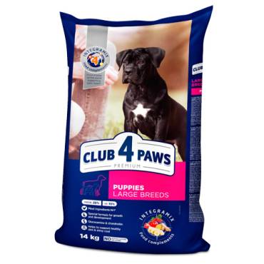 CLUB 4 PAWS PREMIUM FOR PUPPIES – GALINHA. RAÇÃO SECA PARA CACHORROS DE PORTE GRANDE
